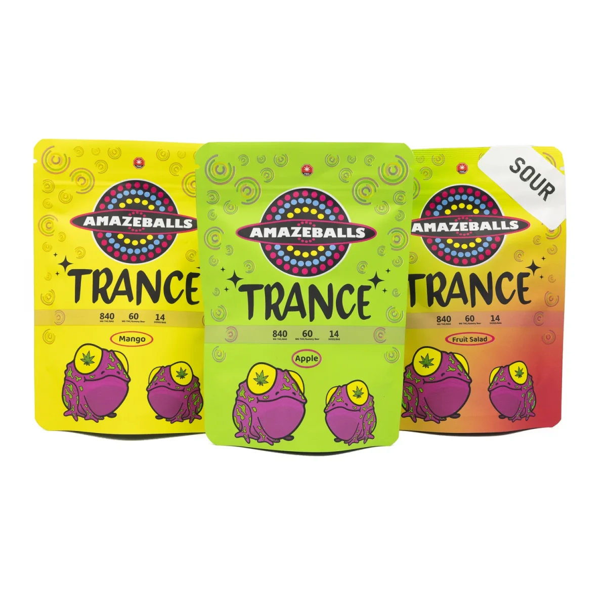 Buy Amazeballs Edibles – Trance Gummies – 840MG THC at MMJ Express Online Shop