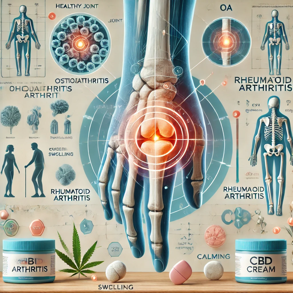 Learning About Arthritis and Challenges and picture of CBD tropicals products