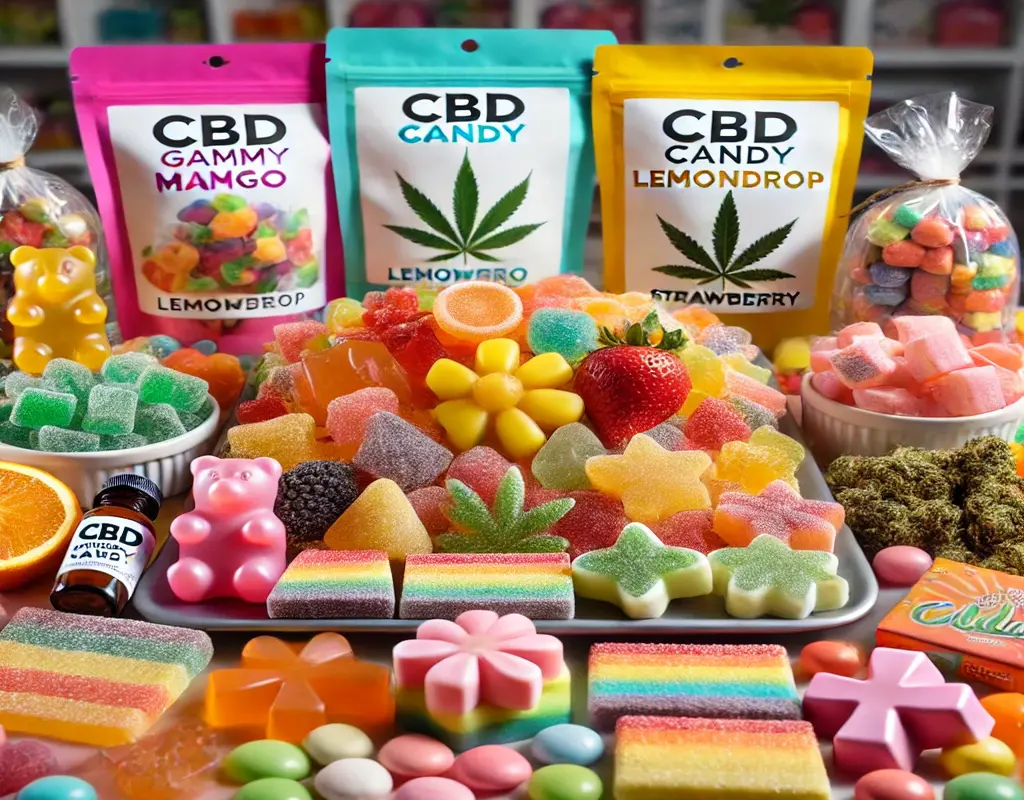 different kinds of cannabis-infused candies