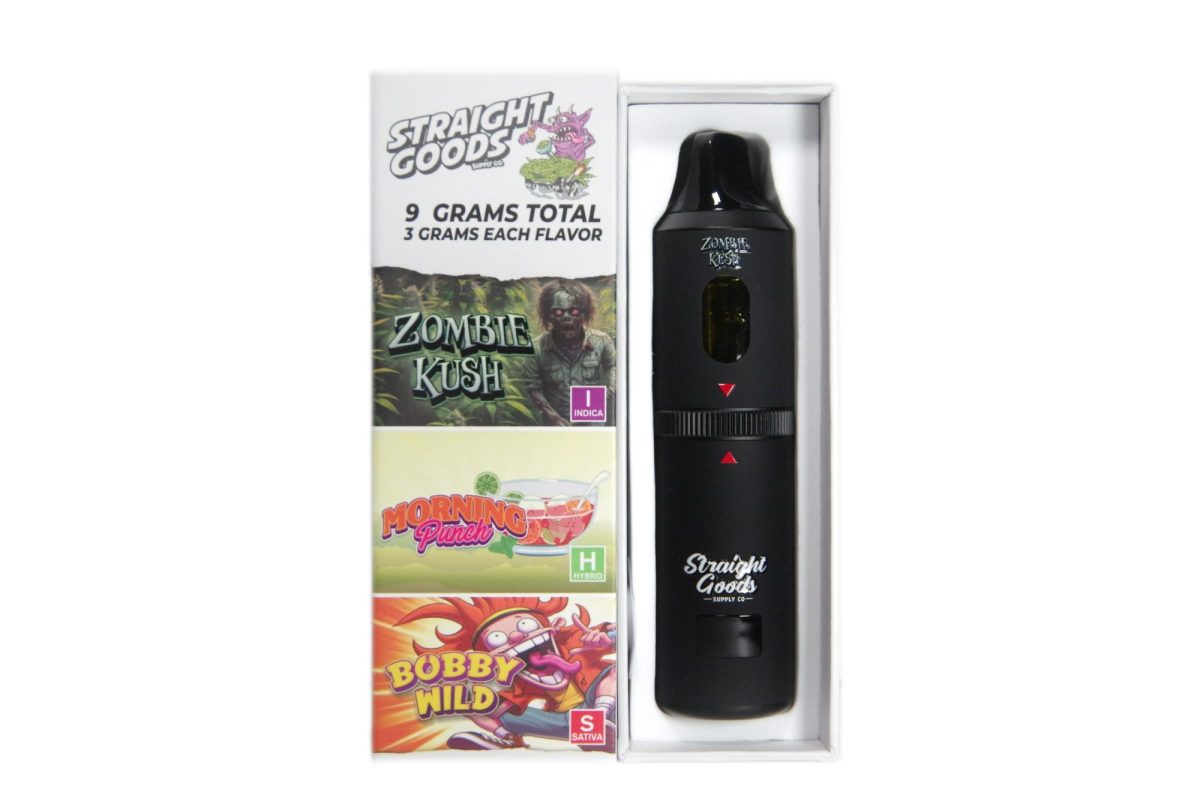 Buy Straight Goods - Triple Chamber Vape - Zombie Kush + Morning Punch + Bobby Wild (3 Grams + 3 Grams + 3 Gram) at MMJ Express Online Shop