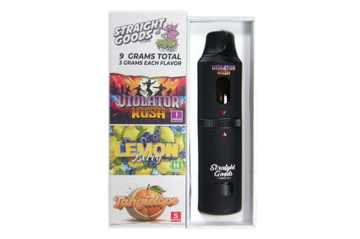 Buy Straight Goods - Triple Chamber Vape - Violator Kush + Lemon Berry + Tangielope (3 Grams + 3 Grams + 3 Gram) at MMJ Express Online Shop