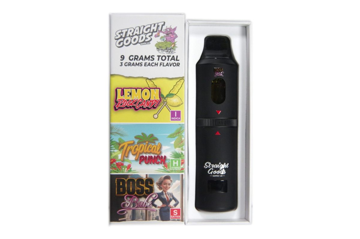 Buy Straight Goods - Triple Chamber Vape - Lemon Rock Candy + Tropical Punch + Boss Babe (3 Grams + 3 Grams + 3 Gram) at MMJ Express Online Shop