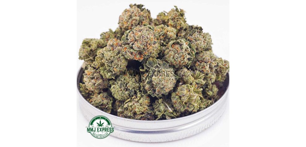 A cross between OG Kush and Trainwreck, Candy Kush is a powerful strain loved by stoners who order weed online in Canada. 