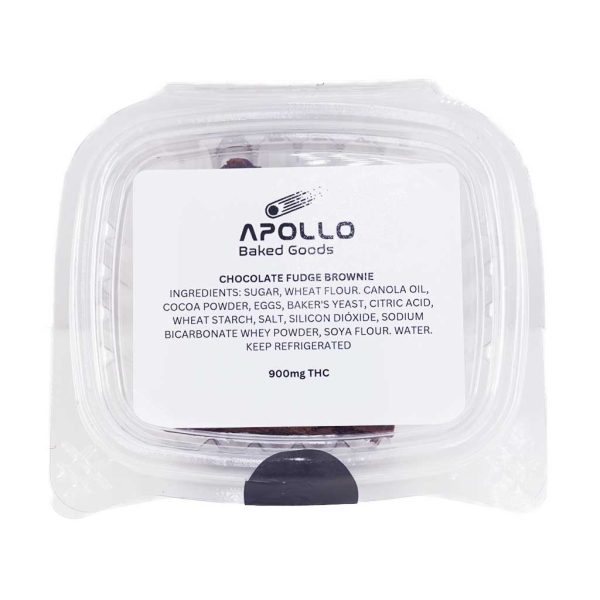 Buy Apollo Baked Goods - Chocolate Fudge Brownie - 900mg THC at MMJ Express Online Shop