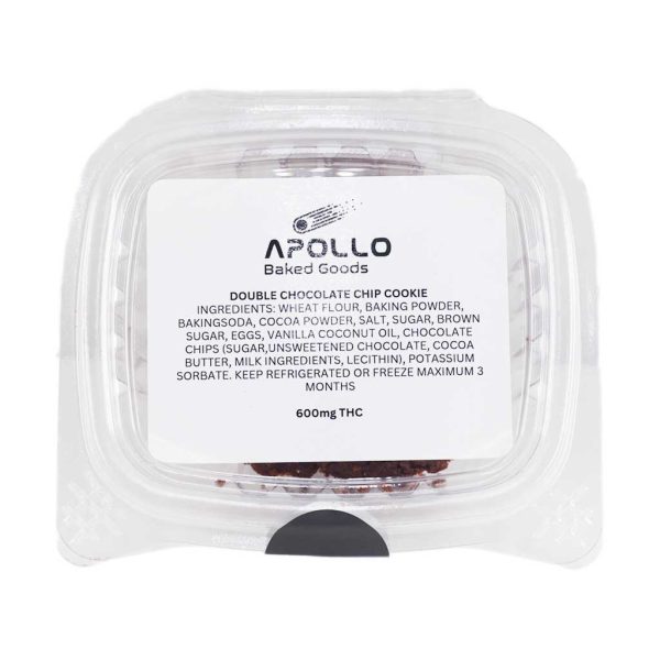 Buy Apollo Baked Goods - Double Chocolate Chip Cookies - 600mg THC at MMJ Express Online Shop