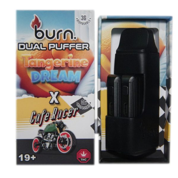 Buy Burn Extracts - Duel 3 Gram Puffer – Tangerine Dream + Cafe Racer (3 Grams + 3 Gram) at MMJ Express Online Shop