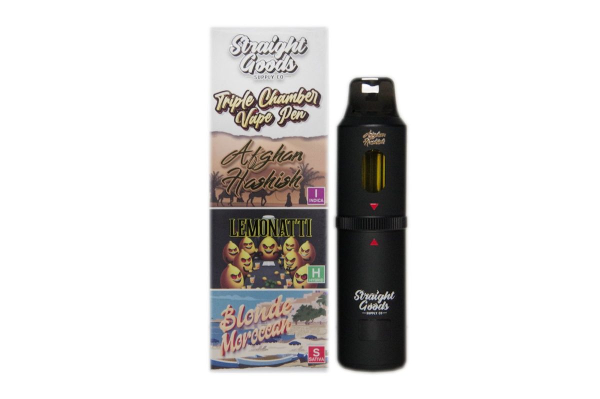 Buy Straight Goods - Triple Chamber Vape - Afghan Hashish + Lemonatti + Blonde Moroccan (3 Grams + 3 Grams + 3 Gram) at MMJ Express Online Shop