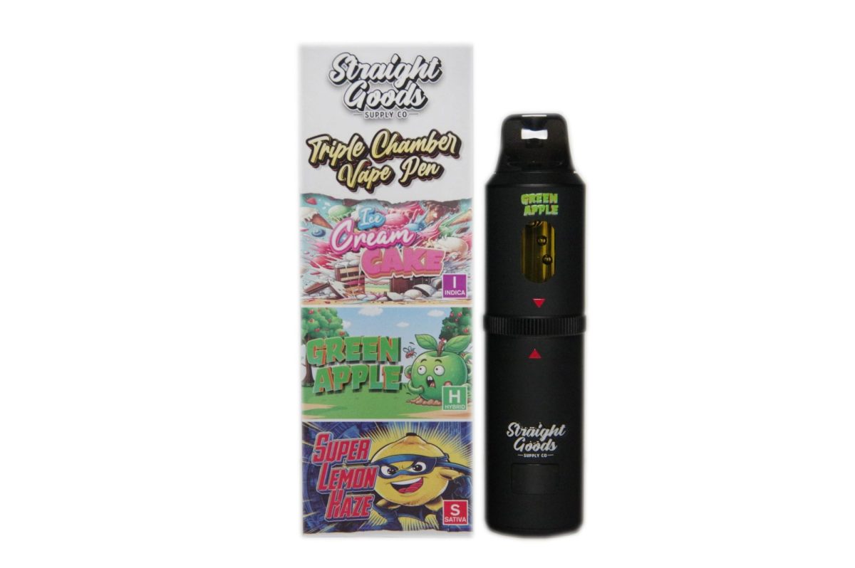 Buy Straight Goods - Triple Chamber Vape - Ice Cream Cake + Green Apple + Super Lemon Haze (3 Grams + 3 Grams + 3 Gram) at MMJ Express Online Shop