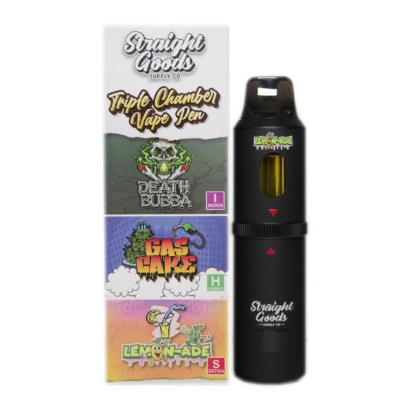 Buy Straight Goods - Triple Chamber Vape - Death Bubba + Gas Cake + Lemonade (3 Grams + 3 Grams + 3 Gram) at MMJ Express Online Shop