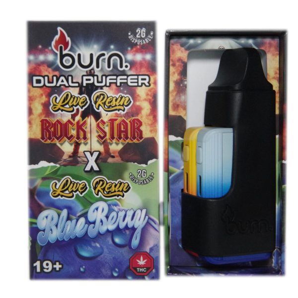 Buy Burn Extracts - Duel 2 Gram Puffer – Live Resin Rockstar x Live Resin Blueberry (2 Grams + 2 Gram) at MMJ Express Online Shop