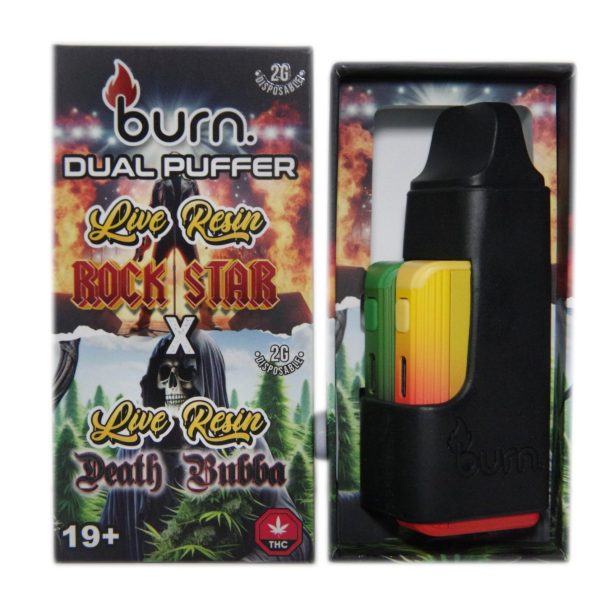 Buy Burn Extracts - Duel 2 Gram Puffer – Live Resin Rockstar x Live Resin Death Bubba (2 Grams + 2 Gram) at MMJ Express Online Shop