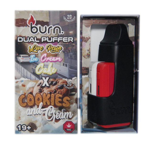 Buy Burn Extracts - Duel 2 Gram Puffer – Live Resin Ice Cream Cake x Cookies and Cream (2 Grams + 3 Gram) at Wccannabis Online Shop