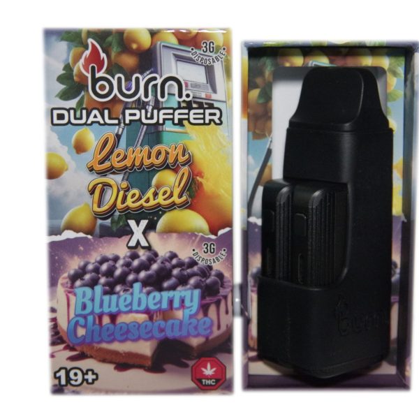 Buy Burn Extracts - Duel 3 Gram Puffer – Lemon Diesel x Blueberry Cheesecake (3 Grams + 3 Gram) at MMJ Express Online Shop