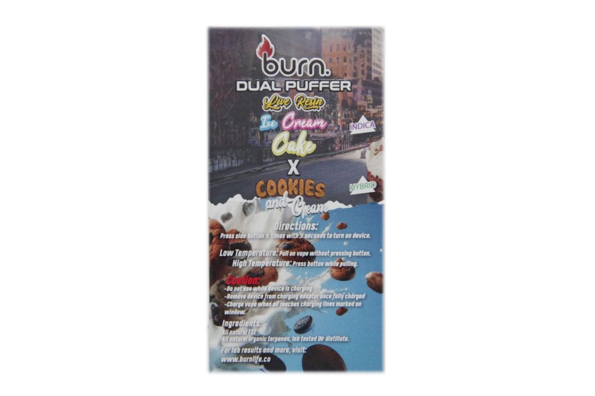 Buy Burn Extracts - Duel 2 Gram Puffer – Live Resin Ice Cream Cake x Cookies and Cream (2 Grams + 3 Gram) at Wccannabis Online Shop