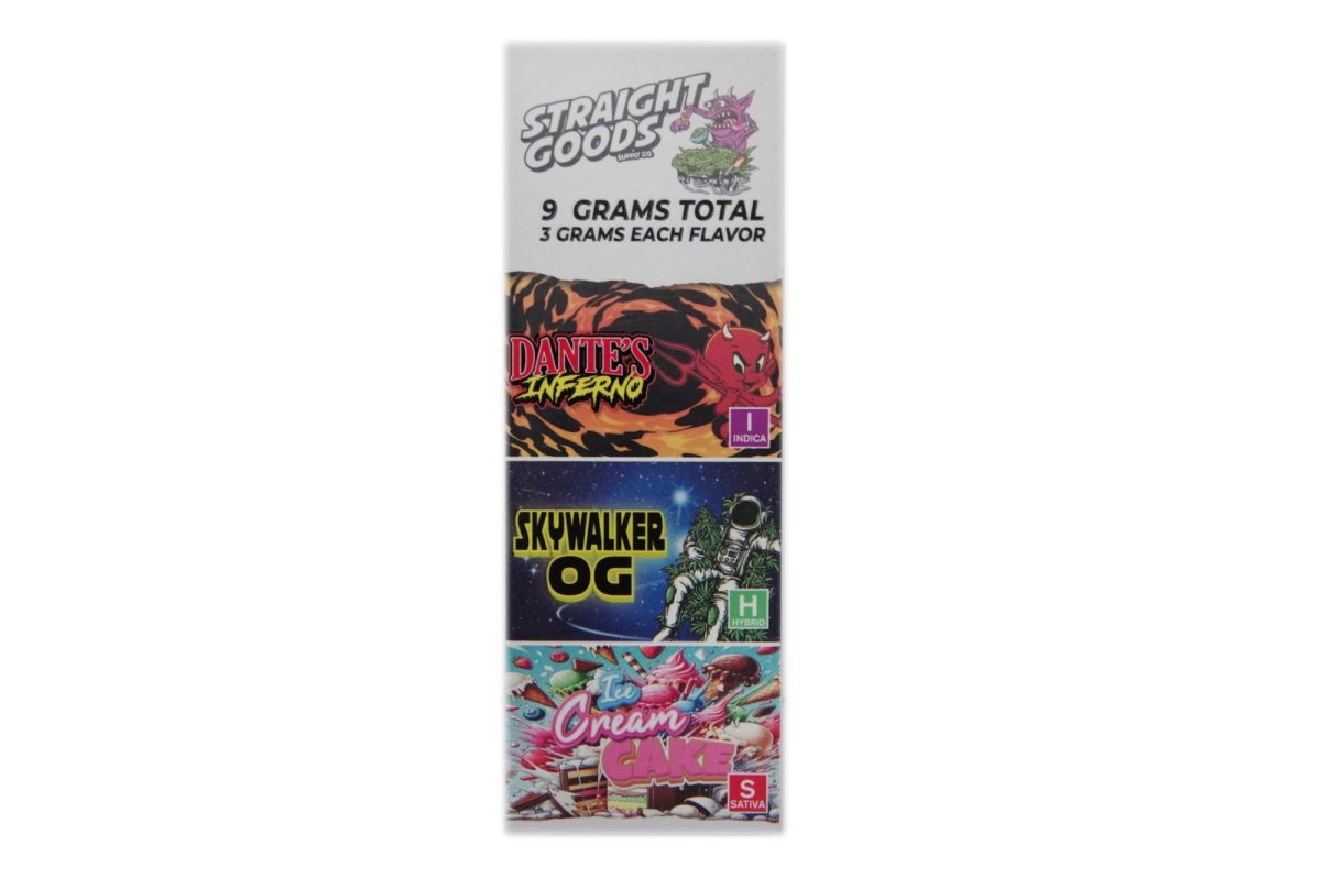 Buy Straight Goods - Triple Chamber Vape - Dante’s Inferno + Skywalker OG + Ice Cream Cake (3 Grams + 3 Grams + 3 Gram) at MMJ Express Online Shop