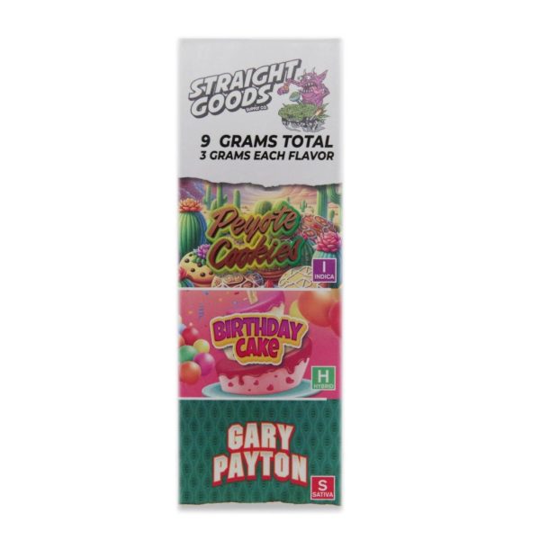 Buy Straight Goods - Triple Chamber Vape - Peyote Cookies + Birthday Cake + Gary Payton (3 Grams + 3 Grams + 3 Gram) at MMJ Express Online Shop