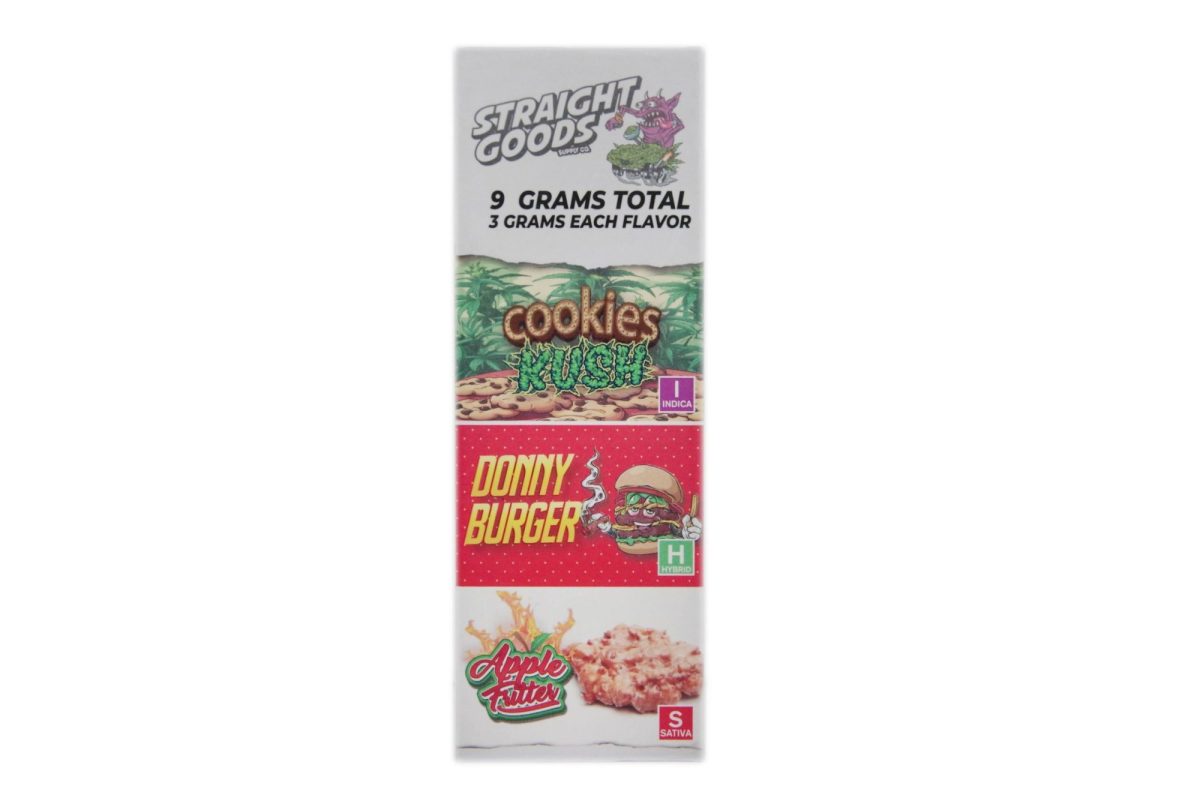 Buy Straight Goods - Triple Chamber Vape - Cookies Kush + Donny Burger + Apple Fritter (3 Grams + 3 Grams + 3 Gram) at MMJ Express Online Shop