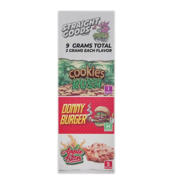 Buy Straight Goods - Triple Chamber Vape - Cookies Kush + Donny Burger + Apple Fritter (3 Grams + 3 Grams + 3 Gram) at MMJ Express Online Shop