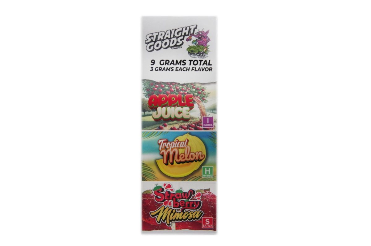 Buy Straight Goods - Triple Chamber Vape - Apple Juice + Tropical Melon + Strawberry Mimosa (3 Grams + 3 Grams + 3 Gram) at MMJ Express Online Shop