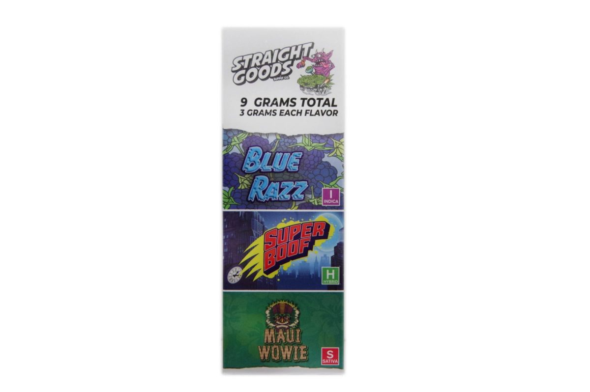 Buy Straight Goods - Triple Chamber Vape - Blue Raz + Super Boof + Maui Wowie (3 Grams + 3 Grams + 3 Gram) at MMJ Express Online Shop