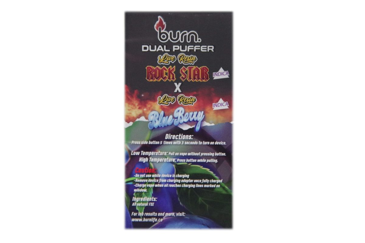 Buy Burn Extracts - Duel 2 Gram Puffer – Live Resin Rockstar x Live Resin Blueberry (2 Grams + 2 Gram) at MMJ Express Online Shop