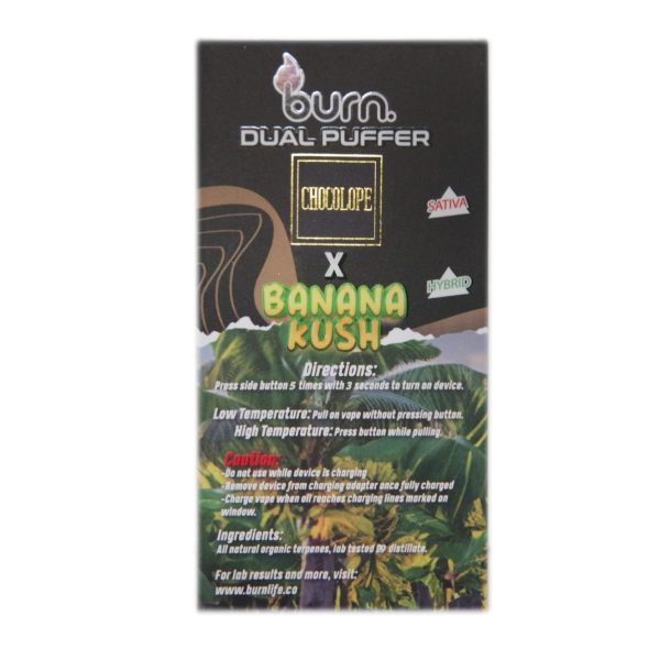 Buy Burn Extracts - Duel 3 Gram Puffer – Chocolope x Banana Kush (3 Grams + 3 Gram) at MMJ Express Online Shop