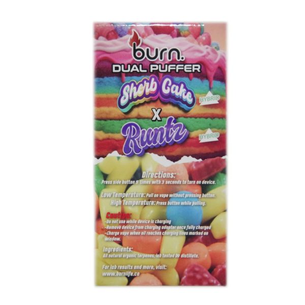 Buy Burn Extracts - Duel 3 Gram Puffer – Sherb Cake x Runtz (3 Grams + 3 Gram) at MMJ Express Online Shop