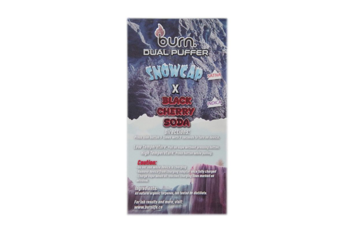 Buy Burn Extracts - Duel 3 Gram Puffer – Snowcap x Black Cherry Soda (3 Grams + 3 Gram) at MMJ Express Online Shop