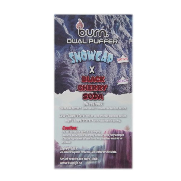 Buy Burn Extracts - Duel 3 Gram Puffer – Snowcap x Black Cherry Soda (3 Grams + 3 Gram) at MMJ Express Online Shop