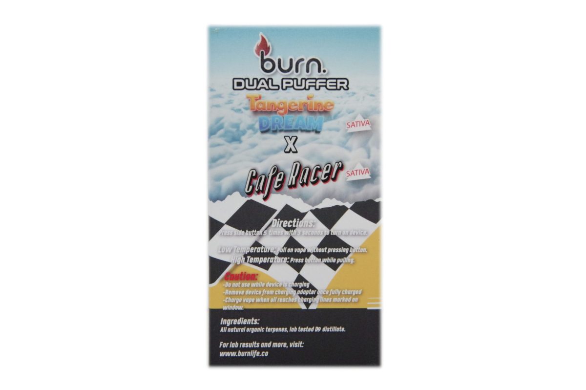 Buy Burn Extracts - Duel 3 Gram Puffer – Tangerine Dream + Cafe Racer (3 Grams + 3 Gram) at MMJ Express Online Shop