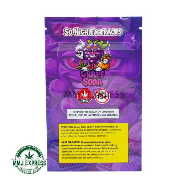 Buy So High Extracts Premium Shatter – Grape Soda at MMJ Express Online Shop