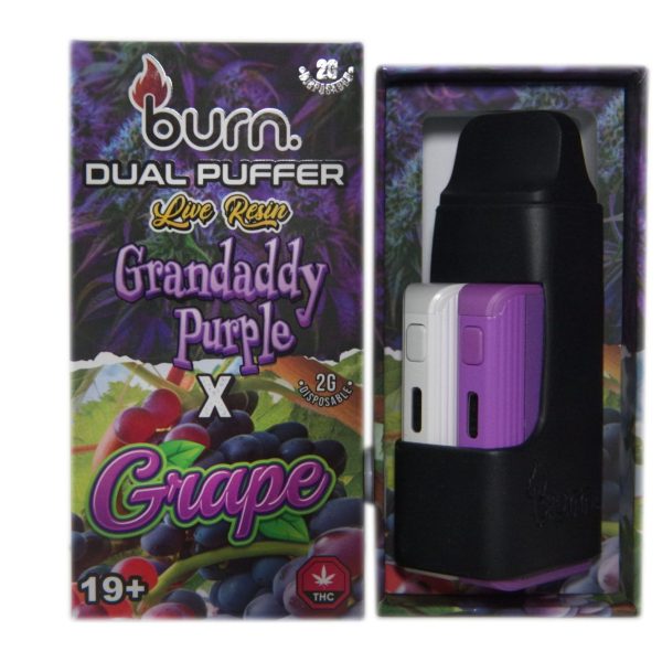 Buy Burn Extracts - Duel Puffer – Live Resin Grandaddy Purple x Grape (2 Grams + 3 Gram) at MMJ Express Online Shop