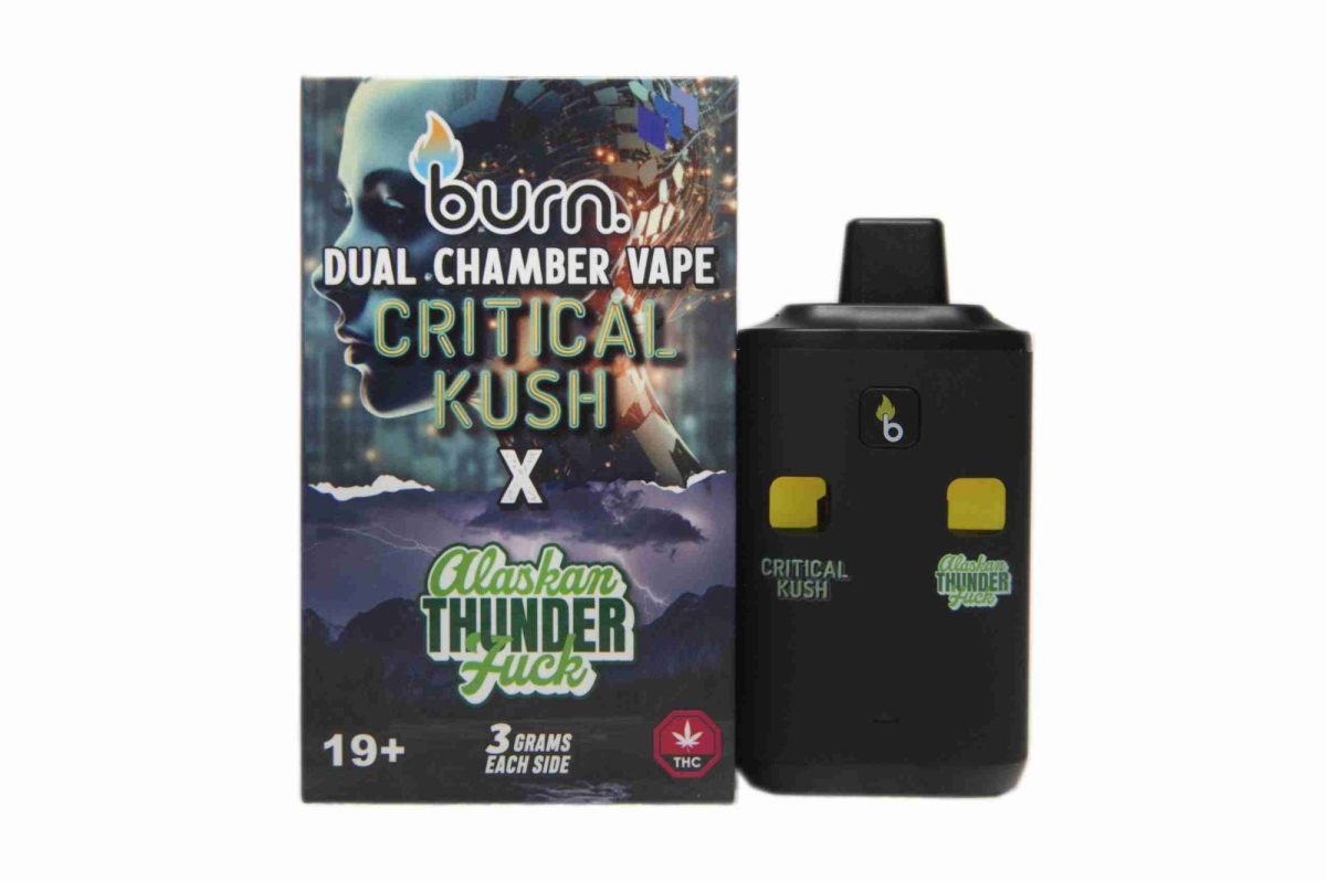 Buy Burn Extracts - Dual Chamber Disposable Vape - Critical Kush + Alaskan Thunder Fuck (3+3 Gram) at MMJ Express Online Shop