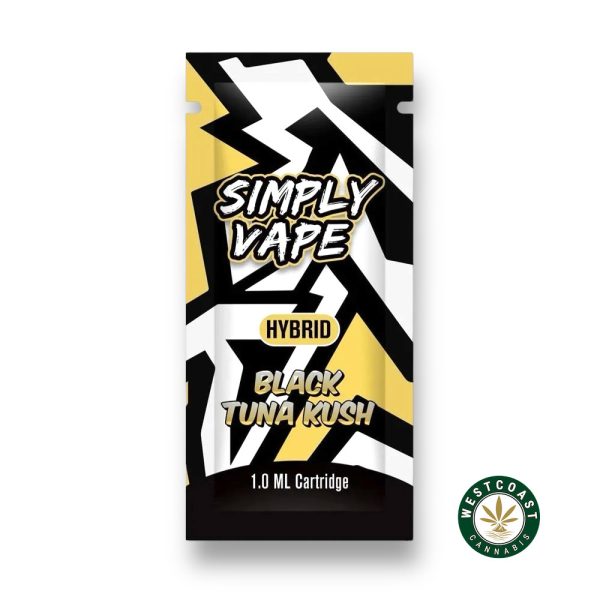 Buy Simply Vapes – THC Cartridge – Black Tuna Kush – 1ML at MMJ Express Online Shop