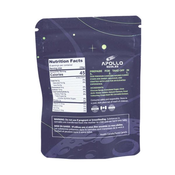 Buy Apollo Edibles - Sour Green Apple Shooting Stars 1000mg THC Indica at MMJ Express Online ShopBuy Apollo Edibles - Sour Green Apple Shooting Stars 1000mg THC Indica at MMJ Express Online Shop