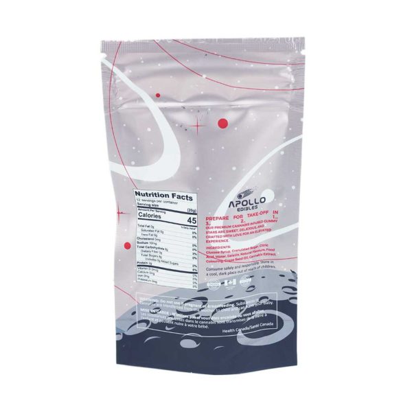 Buy Apollo Edibles - Sour Strawberry Shooting Stars 3000mg THC Sativa at MMJ Express Online Shop
