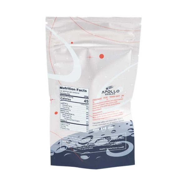 Buy Apollo Edibles - Sour Peach Shooting Stars 3000mg THC Indica at MMJ Express Online Shop
