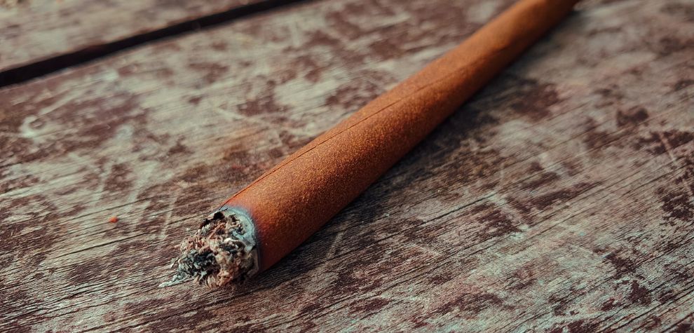A blunt is a roll of cannabis flower inside a tobacco leaf wrap or a repurposed cigar or cigarillo wrap. The wrap is the main difference between blunt and joint, and because it's made out of tobacco, it also provides a nicotine hit alongside the cannabis high.