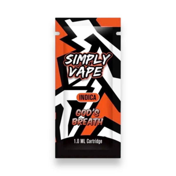 buy Simply Vapes – THC Cartridge – God’s Breath – 1ML online