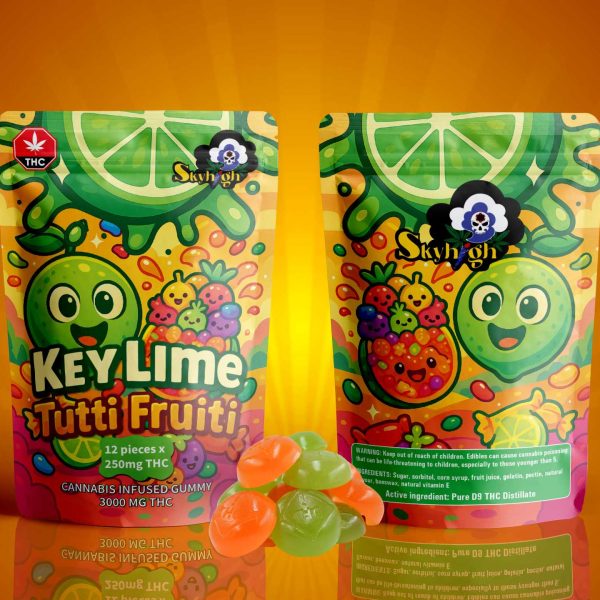 Buy Sky High Edibles - Key Lime + Tutti Frutti Gummy 3000mg THC at MMJ Express Online Shop