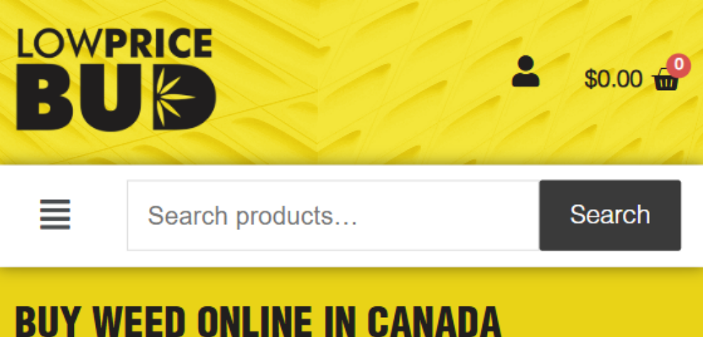 Low Price Bud Website Homepage