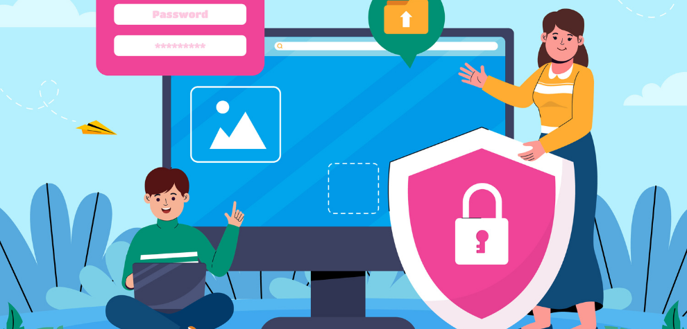 Emphasizing the importance of using a private and secure website when shopping online