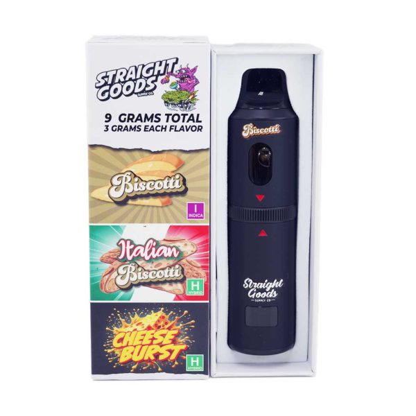 Buy Straight Goods - Triple Chamber Vape - Biscotti + Italian Biscotti + Cheese Burst (3 Grams + 3 Grams + 3 Gram) at MMJ Express Online Shop