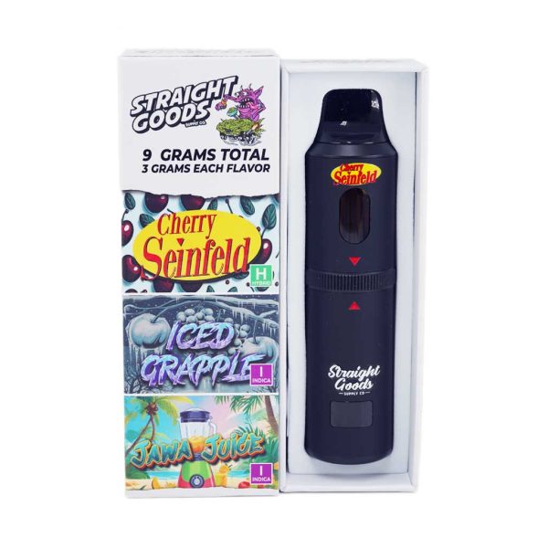 Buy Straight Goods - Triple Chamber Vape - Cherry Seinfeld + Iced Grapple + Jawa Juice (3 Grams + 3 Grams + 3 Gram) at MMJ Express Online Shop