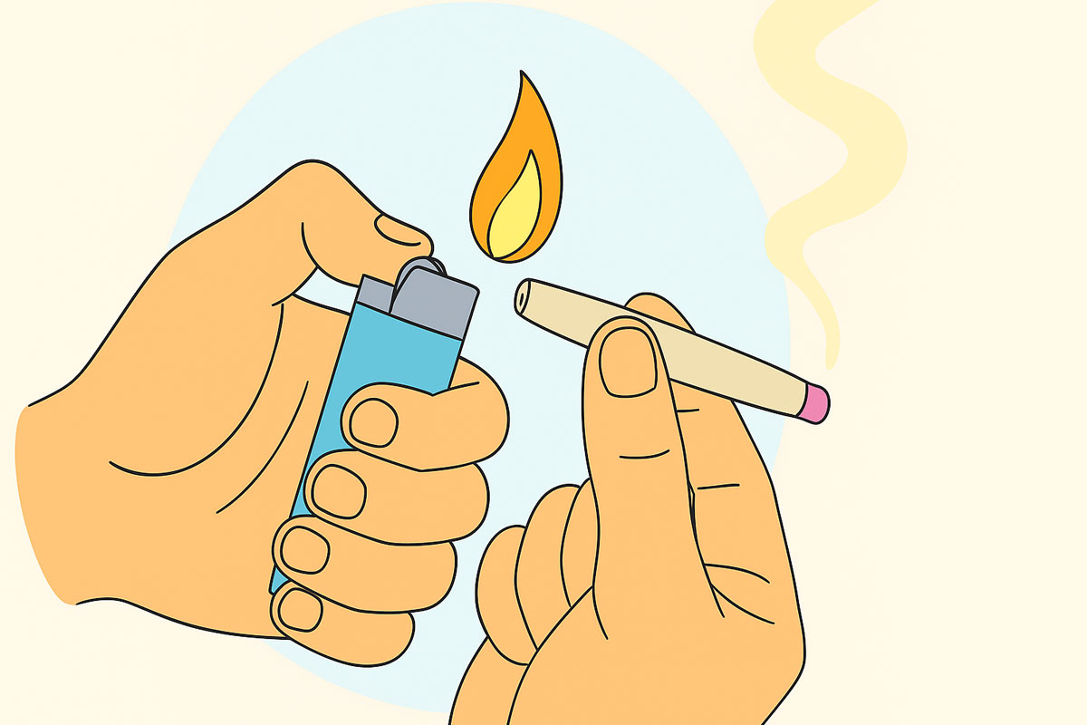 lighting up a joint - how to roll a good joint