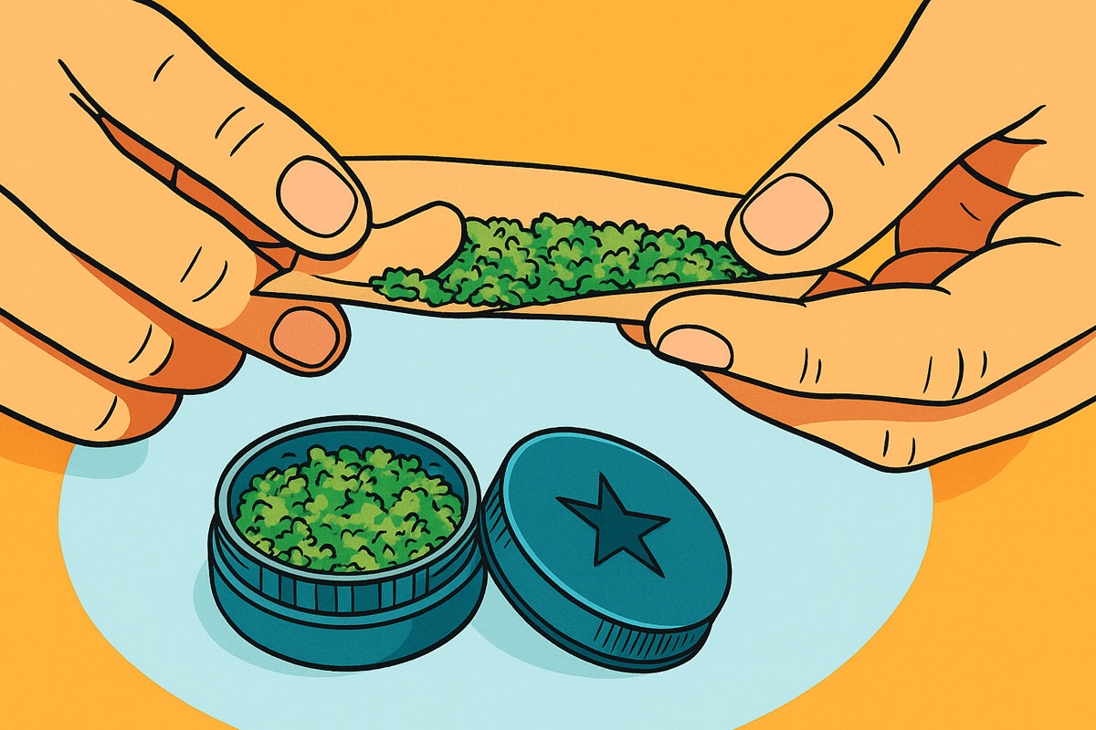 rolling a joint
