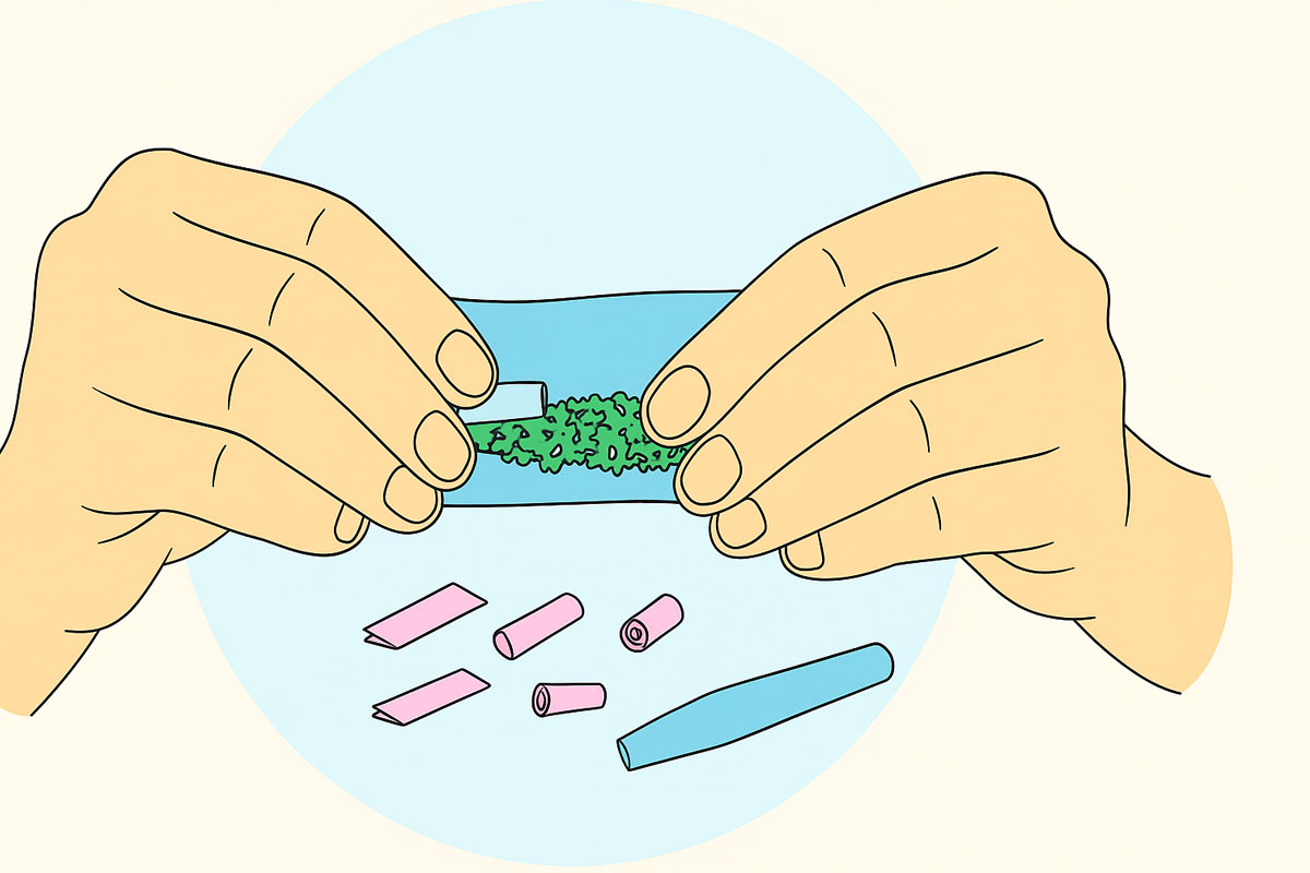 tuck and roll a joint - how to roll a good joint