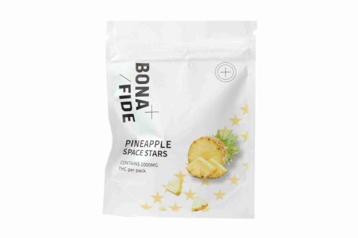 Buy Bonafide – Space Stars - Pineapple 1000mg THC at MMJ Express Online Shop