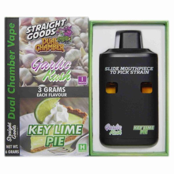 Buy Straight Goods - Dual Chamber Vape - Garlic Kush + Key Lime Pie (3 Grams + 3 Grams) at MMJ Express Online Shop