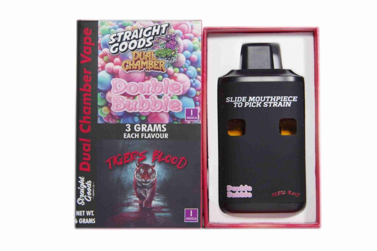 Buy Straight Goods - Dual Chamber Vape - Double Bubble + Tigers Blood (3 Grams + 3 Grams) at MMJ Express Online Shop